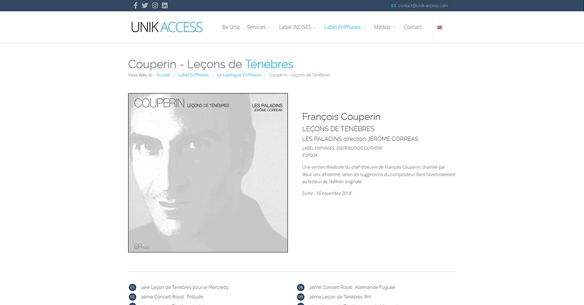 Couperin Leçons de Ténèbres Les Paladins